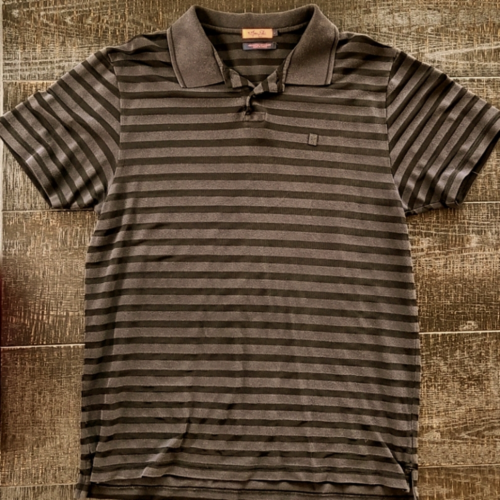 Marc Ecko "Cut n Sew" STRIPED MESH Polo